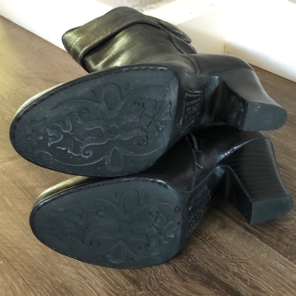 Born Crown Pratt Black Leather Boot Black (7.5) - Picture 5 of 7